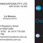 Liz Morrow Business Card Back